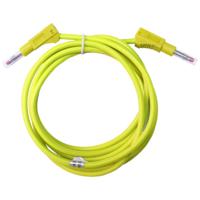 Mueller Electric BU-2323-10-79-4 Meetsnoer [Bananenstekker 4 mm - Bananenstekker 4 mm] 2 m Geel 1 stuk(s)