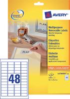 Etiket avery l4736rev-25 45.7 x 21.2 mm 1200 st