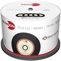 Primeon 2761108 CD-R 80 disc 700 MB 50 stuk(s) Spindel Vinyl - thumbnail