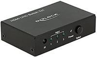 Delock compatible HDMI UHD Switch 3 x HDMI in > 1 x HDMI out 4K - Video/Audio-Schalter - 3 Anschlüsse
