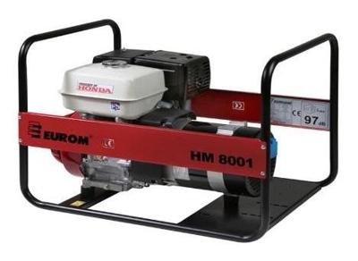 Eurom HM8001 Benzine generator 389cc | Aggregaat 6,6 kVa | Honda motor 230V