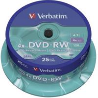 Verbatim DVD-RW 4X 25st. Spindle