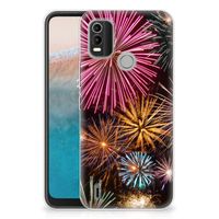 Nokia C21 Plus Silicone Back Cover Vuurwerk - thumbnail