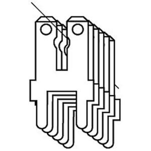 Vogt Verbindungstechnik 03866c.68 Plug-tong Insteekbreedte: 6.3 mm Insteekdikte: 0.8 mm 2000 stuk(s)