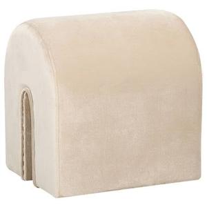 Beliani - MODOC - Poef - Beige - 35 cm - Fluweel