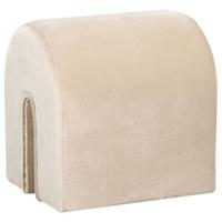 Beliani - MODOC - Poef - Beige - 35 cm - Fluweel - thumbnail