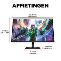 OMEN 27QS QHD 240 Hz Gaming Monitor gaming monitor QHD, 240 Hz, HDMI, DisplayPort, USB, Audio, AMD FreeSync Premium - thumbnail