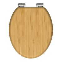 Toiletbril Schutte Lupos Softclose Natural Bamboo Bruin - thumbnail