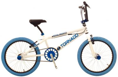 Bike Fun Tornado 20 Inch 31 cm Unisex V Brakes Wit/Blauw
