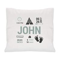 Geboortekussen met naam - Gepersonaliseerd geboortekussen met eigen boodschap is het perfecte cadeau voor de babyshower!