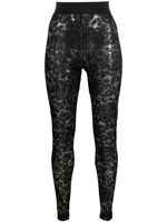 Dolce & Gabbana legging à taille à logo - Noir - thumbnail