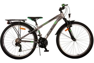 Volare cross kinderfiets - jongens - 26 inch - grijs - 18 versnellingen - twee handremmen