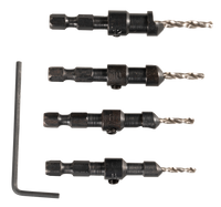 Makita Accessoires Verzinkboor Quad Driver-set - D-73455 - D-73455 - thumbnail