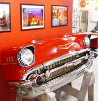 Chevrolet Chevy Bel Air 1957 Voorkant Echte Auto - thumbnail