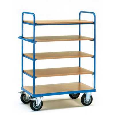 Fetra Hauptartikel 8240 Etagewagen Staal Poedercoating Laadvermogen (max.): 400 kg Stralend blauw (RAL 5007)