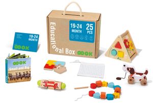 Tooky toy Educatieve Houten Speelgoed Box 19-24 maanden 25-delig