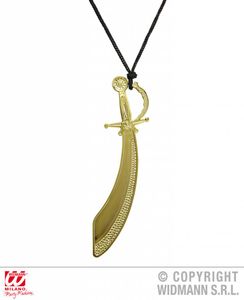 Ketting zwaard goud