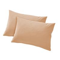 Kussenslopen, set van 2, camel 40 × 60 cm