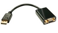 Lindy 41006 video kabel adapter 0,15 m DisplayPort VGA Zwart - thumbnail