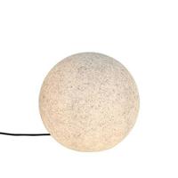 QAZQA Moderne buitenlamp grijs 35 cm IP65 - Nura