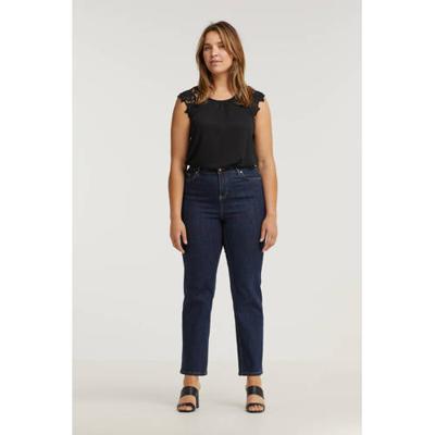Yesta high waist straight fit jeans Ayda dark denim