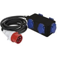 Showtec Powersplit 1, 5-pins CEE 16A - 5 x Schuko - thumbnail