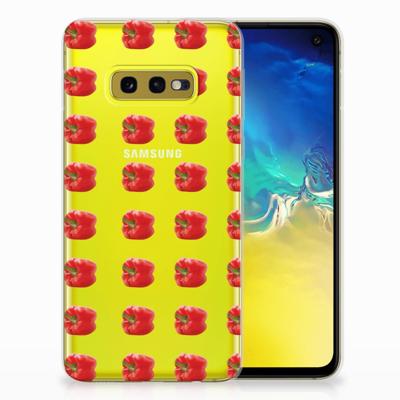 Samsung Galaxy S10e Siliconen Case Paprika Red