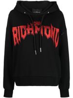 John Richmond hoodie Isamu à logo imprimé - Noir - thumbnail