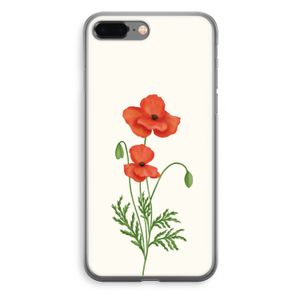 Red poppy: iPhone 8 Plus Transparant Hoesje