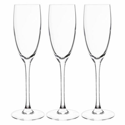 6x Stuks Champagneglazen Van Glas 160 Ml - Champagneglazen