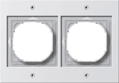 Gira TX44 2-voudig kunststof afdekraam H+V, wit Gira TX44 2-voudig kunststof afdekraam H+V, wit