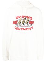 Opening Ceremony hoodie en coton à logo imprimé - Blanc