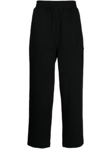 izzue pantalon de jogging à patch logo - Noir