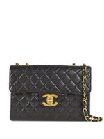 CHANEL Pre-Owned sac porté épaule Jumbo Classic Flap (1995) - Noir