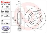 Remschijf BREMBO, Remschijftype: Binnen geventileerd, u.a. für Jeep - thumbnail