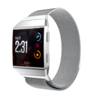 Fitbit Ionic Milanese bandje - Maat: Small - Zilver - thumbnail