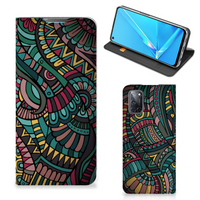 OPPO A52 | A72 Hoesje met Magneet Aztec