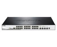 D-Link DGS-1510-28XMP Managed L2/L3 Gigabit Ethernet (10/100/1000) Power over Ethernet (PoE) Zwart, Grijs