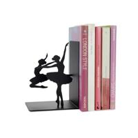 Balvi Boekensteunen Ballerina, zwart, met antislip metalen basis
