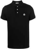 Moncler polo à patch logo - Noir - thumbnail