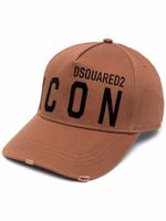 DSQUARED2 casquette à imprimé ICON - Marron