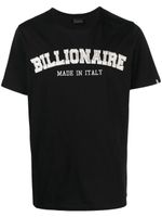 Billionaire t-shirt à logo brodé - Noir