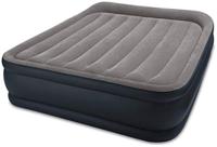 Intex 64136 Deluxe Pillow Rest Luchtbed, Ingebouwde Pomp, 2-Persoons, 152cm x 203cm x 42cm