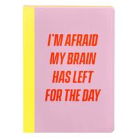 Yes Studio notitieboek Afraid meisjes A5 papier oranje/wit