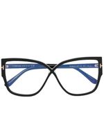 TOM FORD Eyewear lunettes de vue à monture papillon - Noir