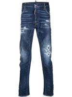 DSQUARED2 jean slim à effet usé - Bleu