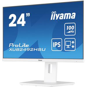 Iiyama XUB2492HSU-W6 LED-monitor Energielabel D (A - G) 60.5 cm (23.8 inch) 1920 x 1080 Pixel 16:9 0.4 ms HDMI, DisplayPort, Hoofdtelefoon (3.5 mm jackplug),