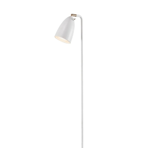 Witte vloerlamp met ingebouwde GU10 fitting en schakelaar 'Nexus' DFTP