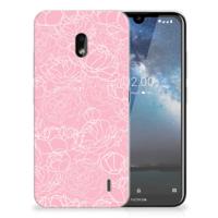 Nokia 2.2 TPU Case White Flowers