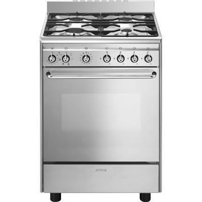 Smeg CX6SVNLKC9 Gasfornuis Rvs Smeg CX6SVNLKC9 Gasfornuis Rvs